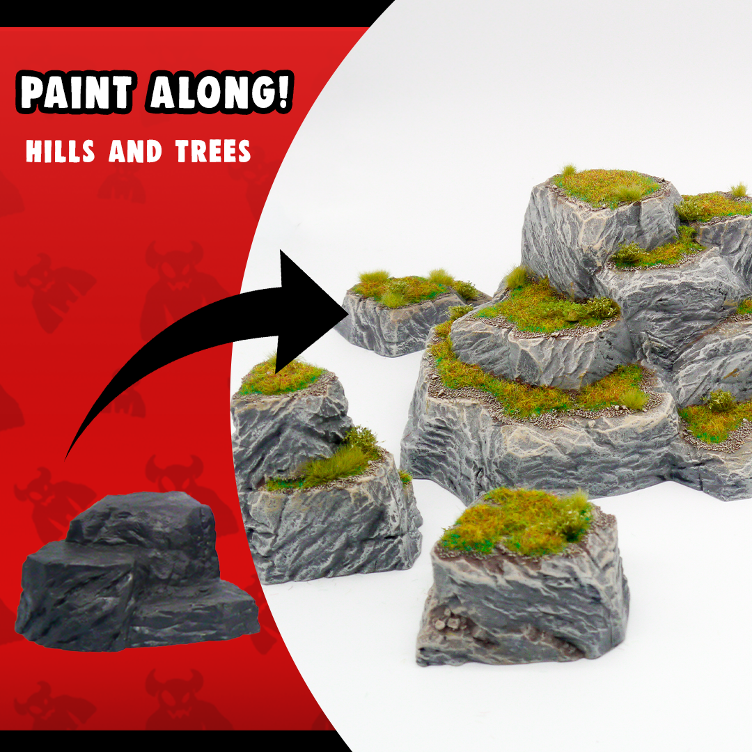 Paint Along: Hills and Trees