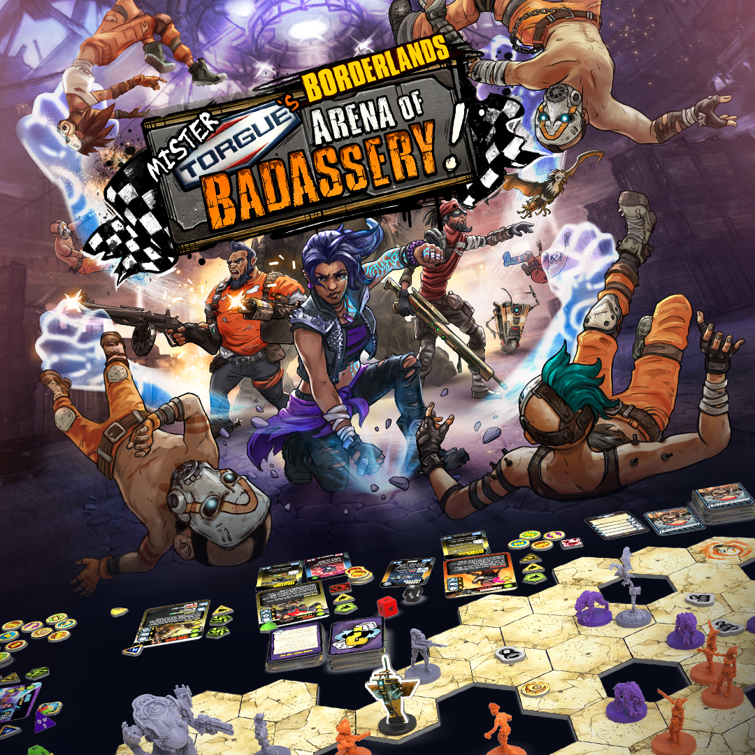Gioco da tavolo Kickstarter Arena of Badassery di Mister Torgue Gioco da tavolo Kickstarter Arena of Badassery di Mister Torgue