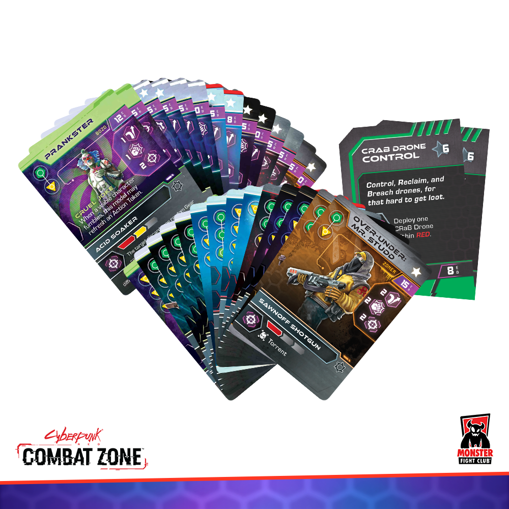 MFC's Cyberpunk RED: RPG Character Card Pack for Combat Zone!