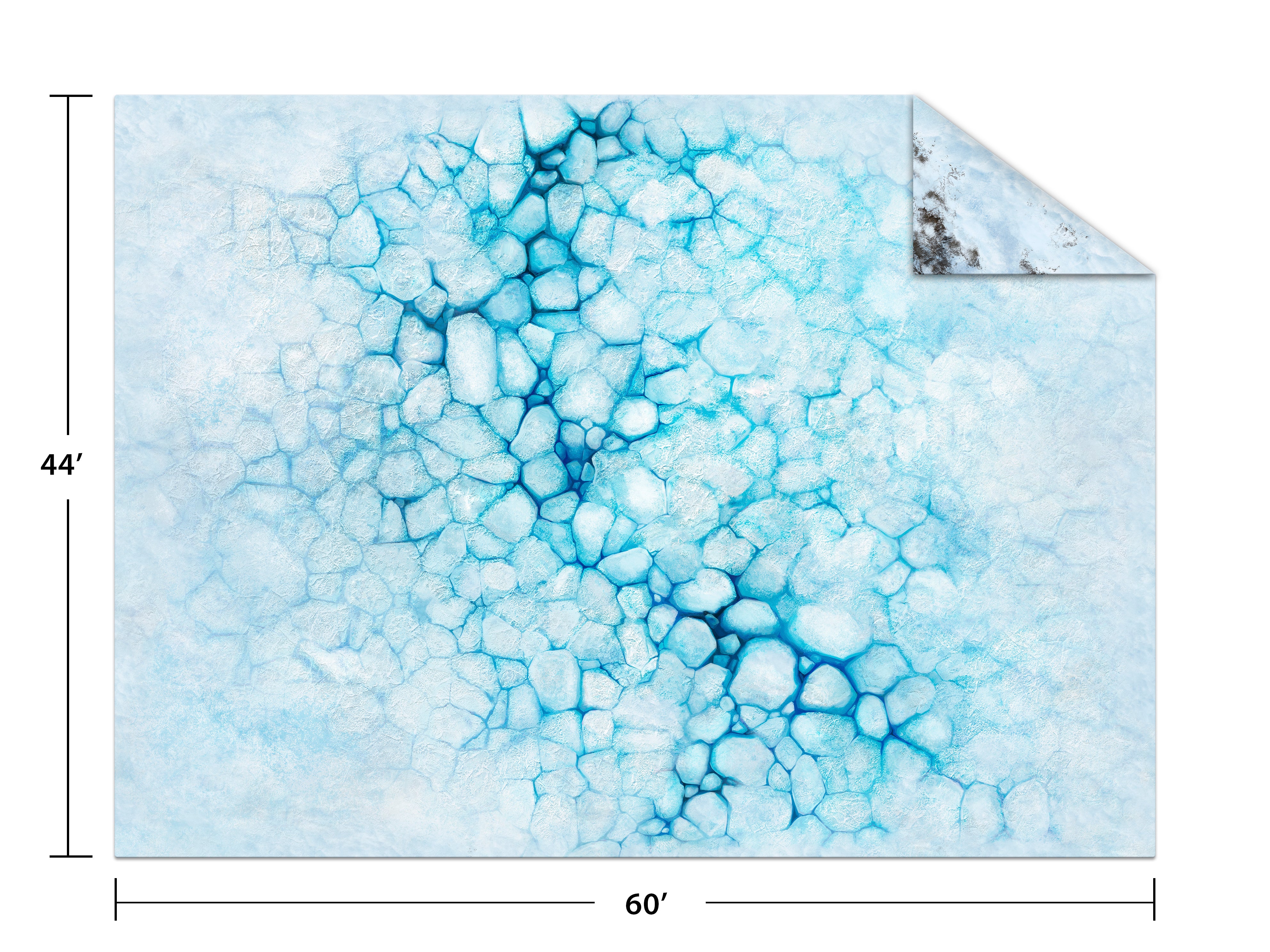 Monster Fight Club's 44x60 Ice Floe/Frozen Tundra Game Mat