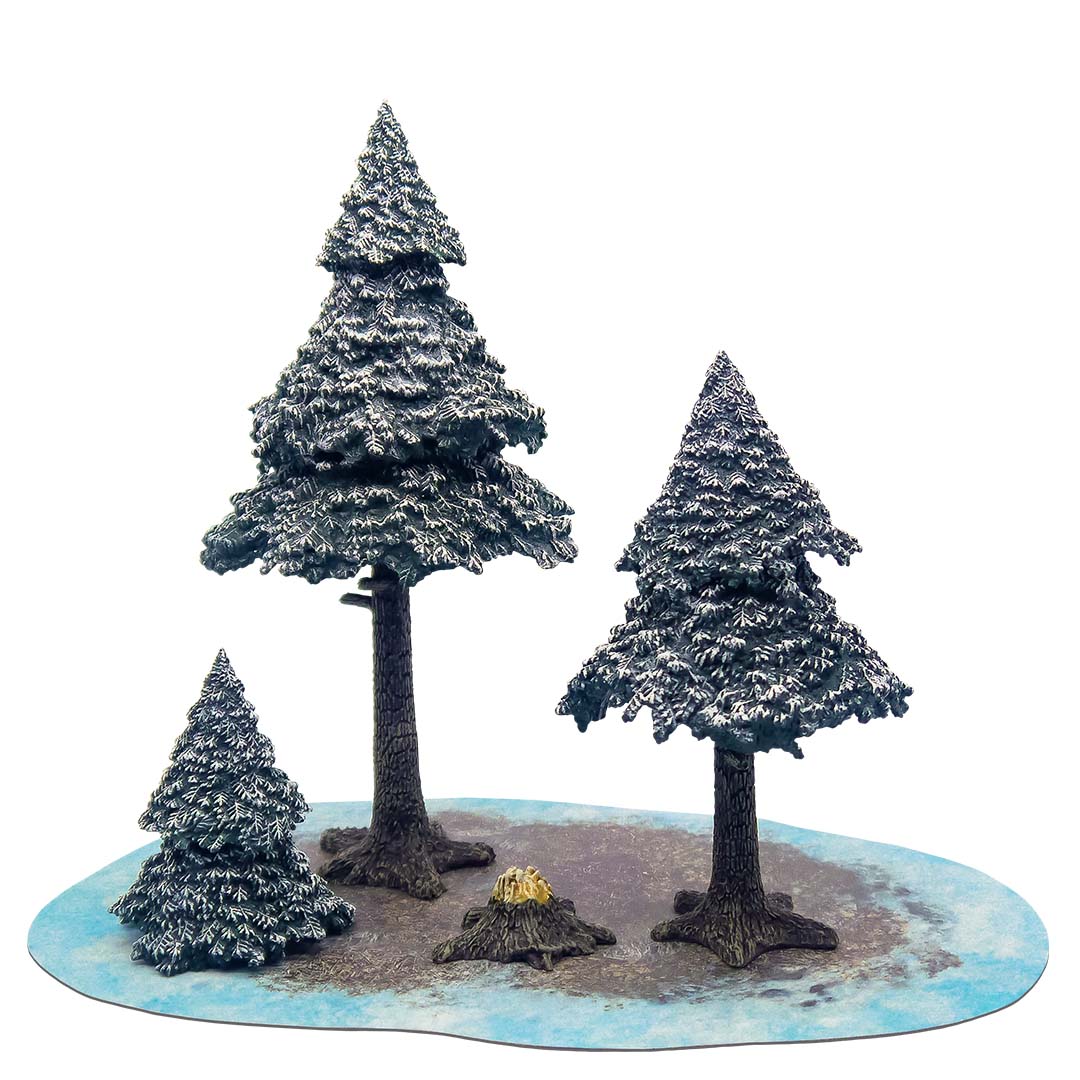 Snowy Pine Forest