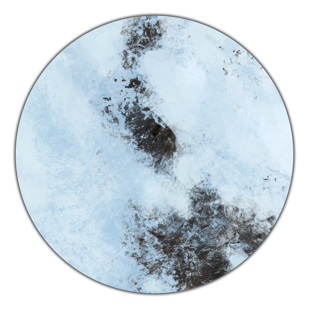 22x30" Game Mat - Ice Floe / Frozen Tundra