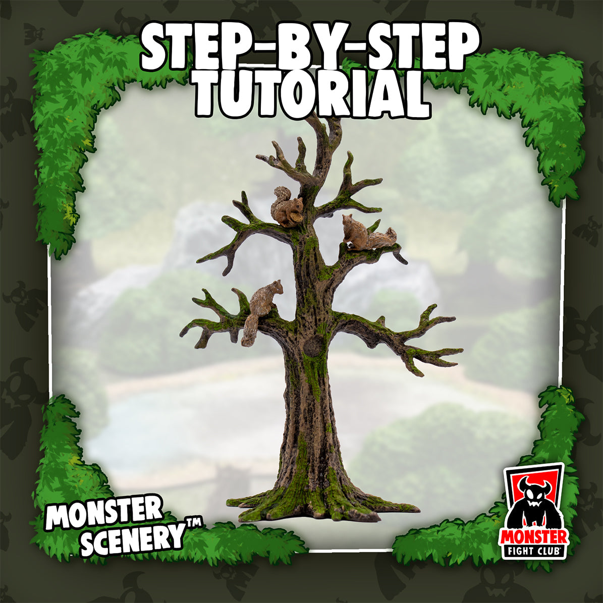 Painting Tutorial: Bringing Your Monster Scenery Trees to Mossy Life