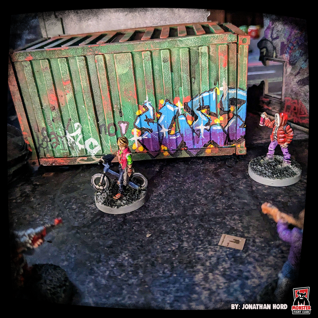 Monster Scenery:™ Cyberpunk Red: Combat Zone Shipping Containers Paint Over