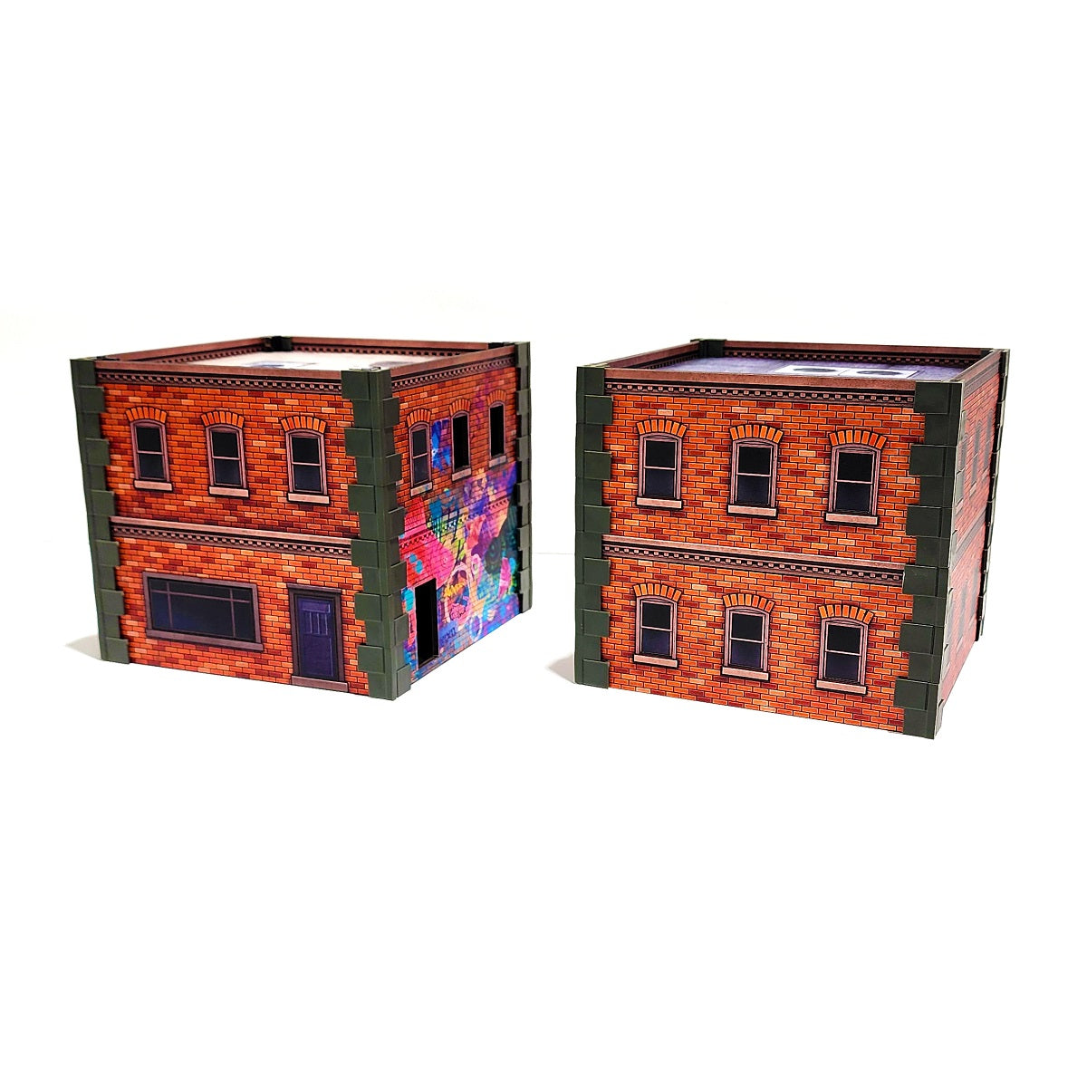 Metropolis Cityscape: Two Small Brick Buildings