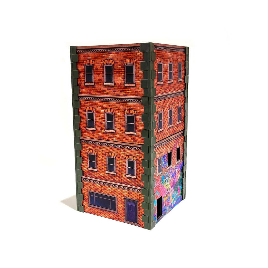 Metropolis Cityscape: Two Small Brick Buildings