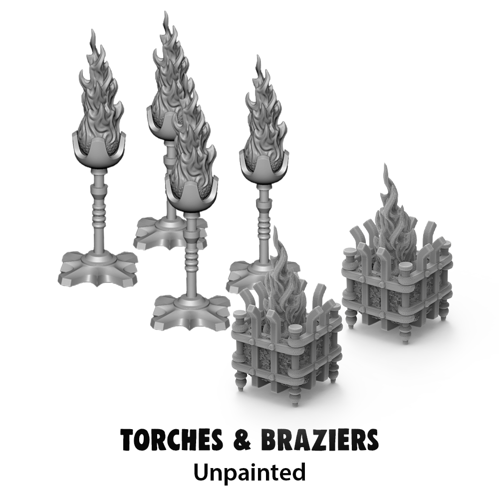 Torches & Braziers - UNPAINTED