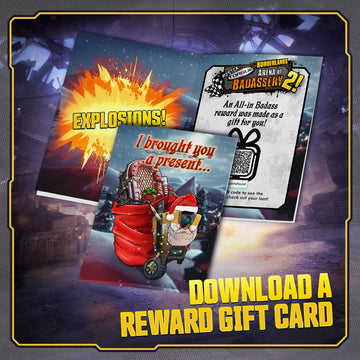 Borderlands 2 Reward Holiday Gift Card Print and Fold Download
