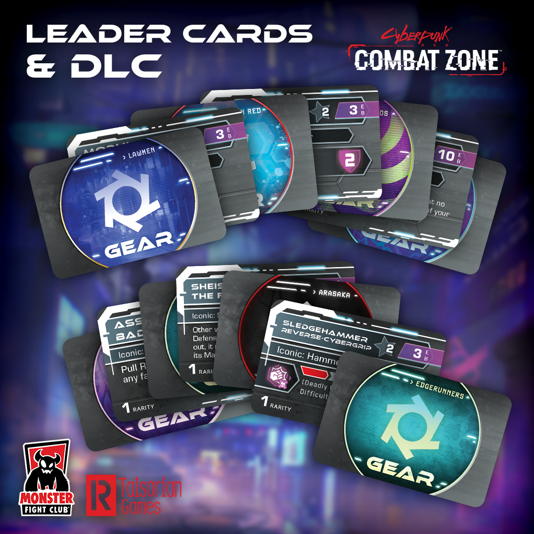 Combat Zone: Printable Leader Cards Digital Download – Monster Fight Club