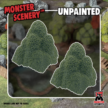 Monster Scenery: Unpainted Medium Tree Tops (x2)