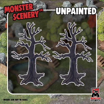 Monster Scenery: Unpainted Medium Tree Trunks (x2)