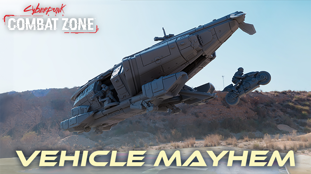 Cyberpunk RED: Combat Zone Vehicle Mayhem Kickstarter Campaign Graphic