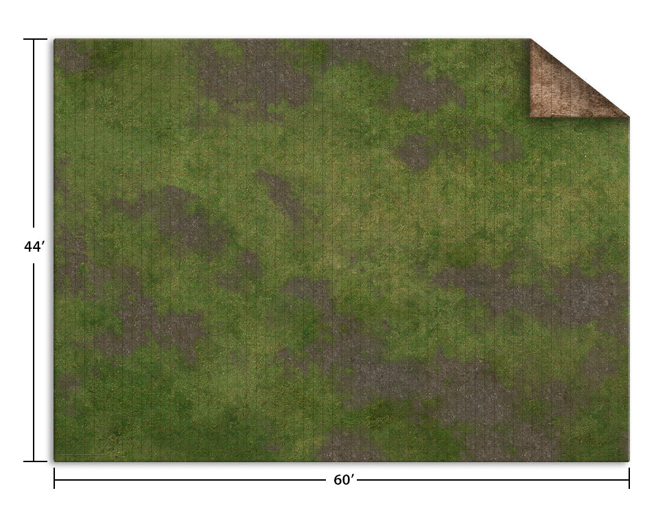 44x60" Adventure GRID Mat - Broken Grassland / Desert Scrubland