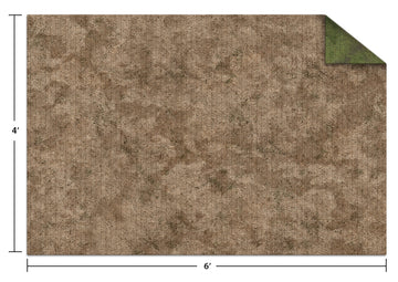 6x4 Adventure GRID Mat - Broken Grassland / Desert Scrubland